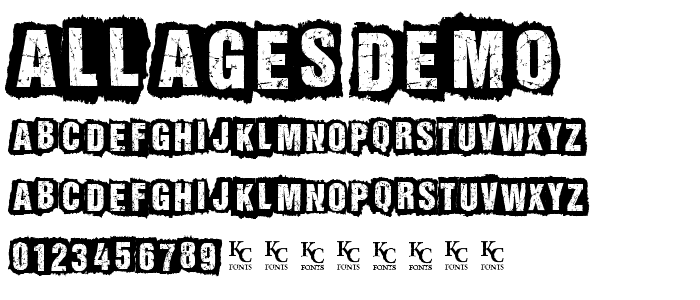 ALL AGES DEMO font